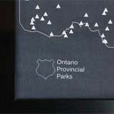 Ready to ship Ontario Provincial Parks Push Pin Maps