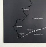 Rideau Trail Map Postcard Prints