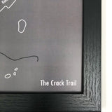 Crack Trail Map Prints - Framed