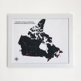 National Parks of Canada Push Pin Maps
