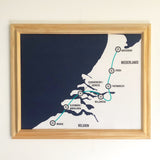 Bespoke Push Pin Map of Region, City or Area