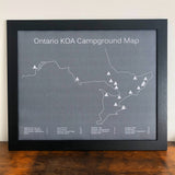 Bespoke Push Pin Map of Region, City or Area