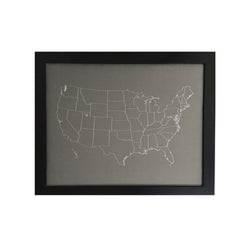 Football Fan Push Pin Map