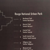 Rouge Urban National Park Map Prints - Unframed