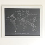 For PATTI: Bespoke Modern Style World Push Pin Travel Map