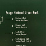 Rouge Urban National Park Map Prints - Unframed