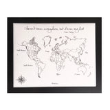 I haven’t been everywhere but it’s on my list - Modern Style World Push Pin Map