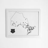 For Laurel Ontario Provincial Parks Push Pin Map