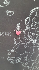 Heart Map Pins