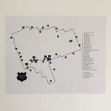 Algonquin Park Map Prints - Unframed