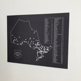 Ontario Provincial Parks Map Prints - Unframed