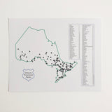 Camino Trail Map Prints - Unframed