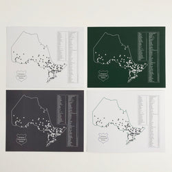 Ontario Provincial Parks Map Prints - Unframed