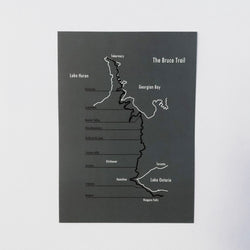 Bruce Trail Map Prints - Unframed