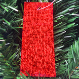 Canadian Provincial Acrylic Ornaments in Red Glitter