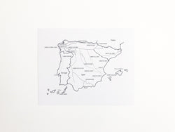 Camino Trail Map Prints - Unframed