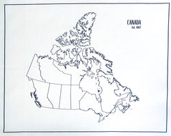 Embroidery Maps of Canada
