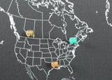 Vintage Style Trailer Map Pin / Tack