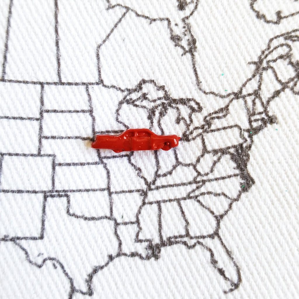 Map Car Pin Car Map Pin / Tack – Butterpot Designs
