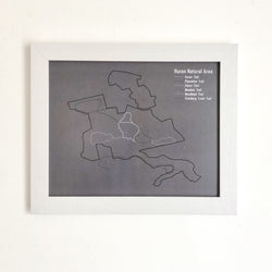 Huron Natural Area Map Prints
