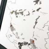 Wine Glass Map Marking Map Tack / Map Pin
